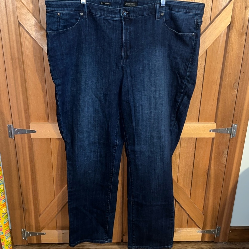 Talbots Straight Flawless 5 Pocket Jeans 22W